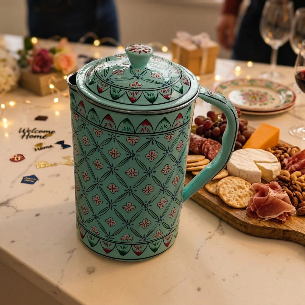 house warming party or bachelorette party use this hand painted water pitcher