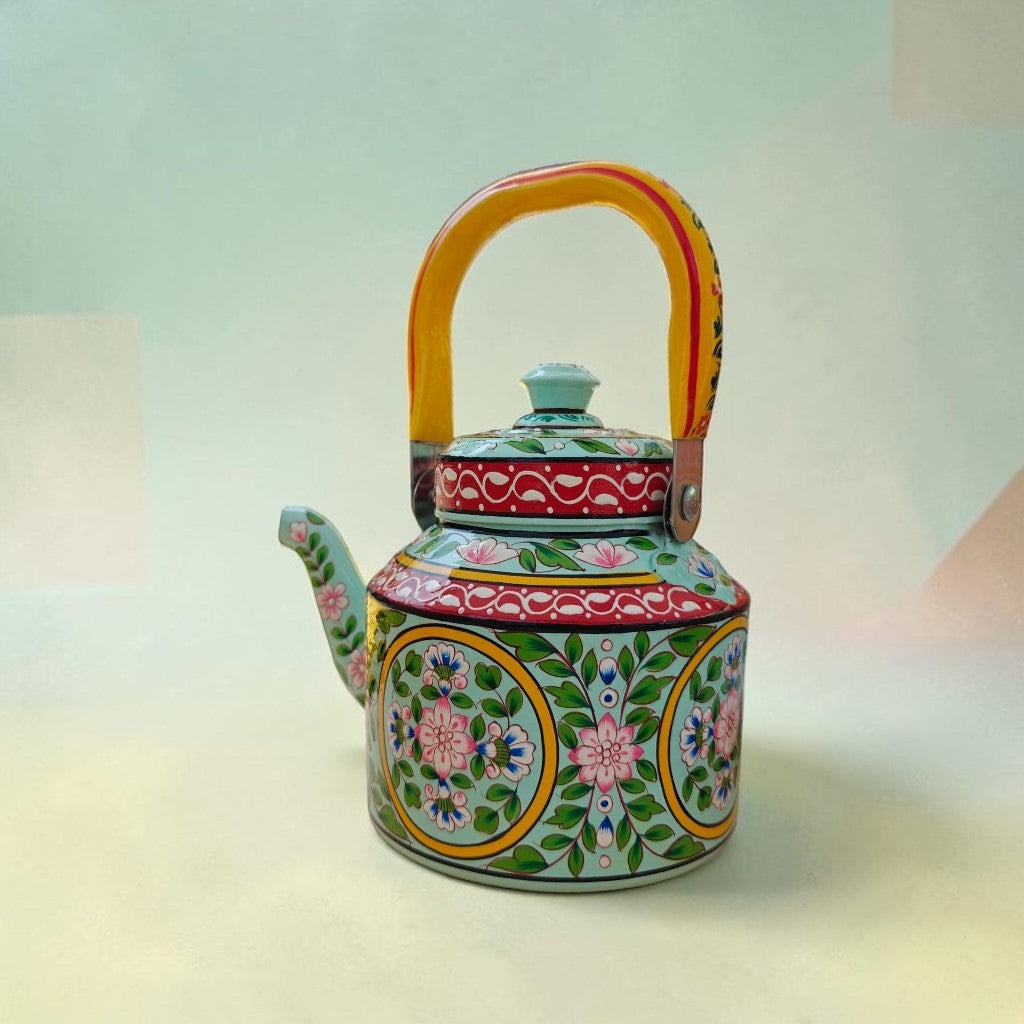 Tea Kettle 1L — Vibrant BoHo Mughal Floral Collection