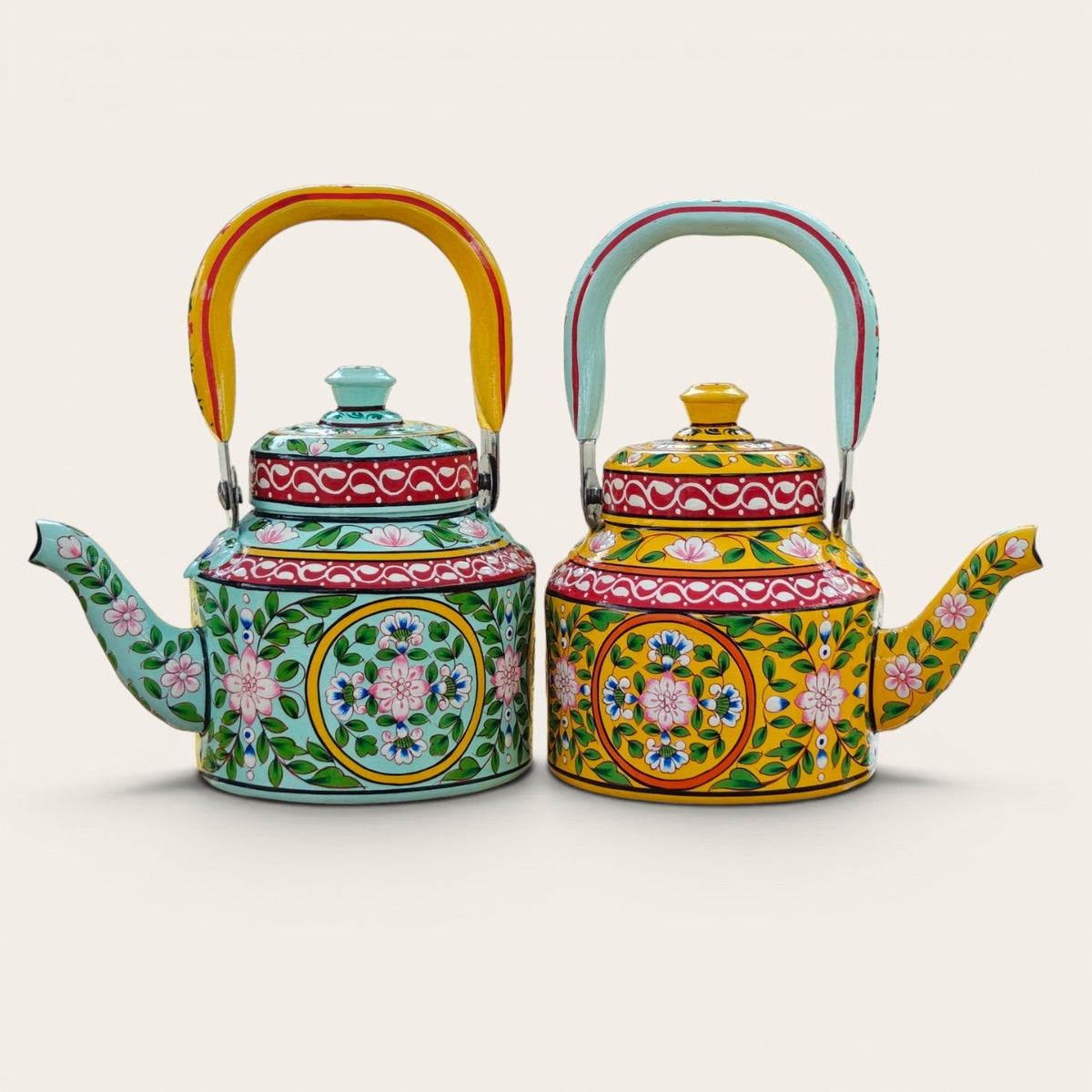 Tea Kettle 1L — Vibrant BoHo Mughal Floral Collection