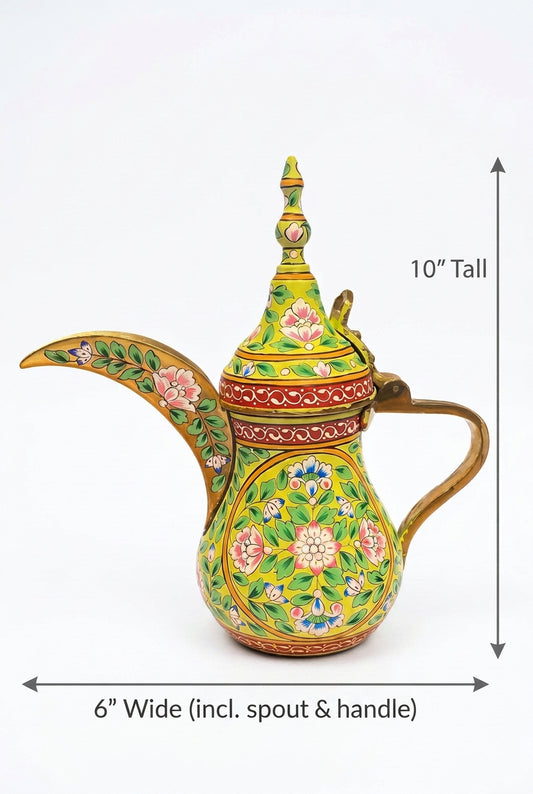 Brass arabic coffee pot dimensions