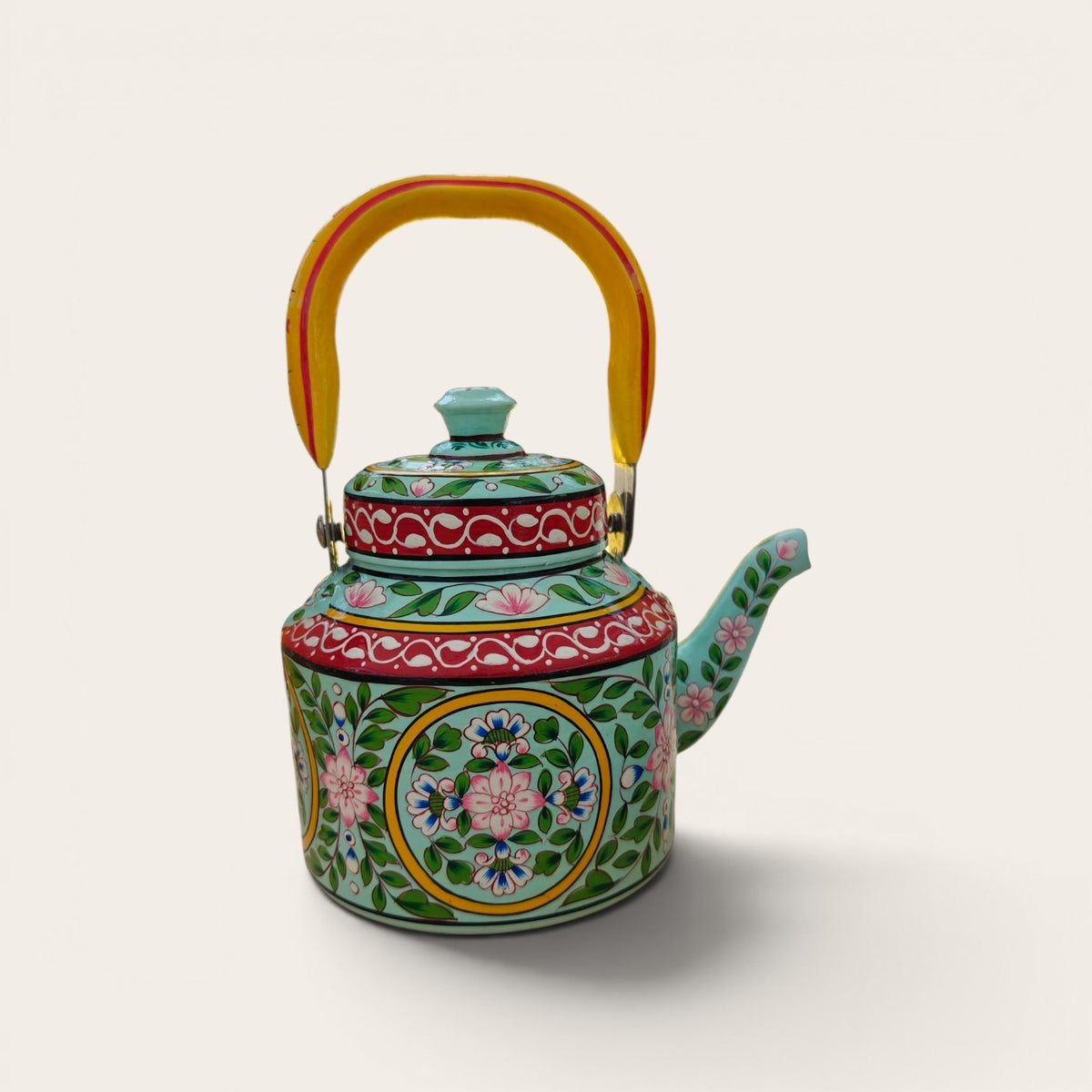 Tea Kettle 1L — Vibrant BoHo Mughal Floral Collection